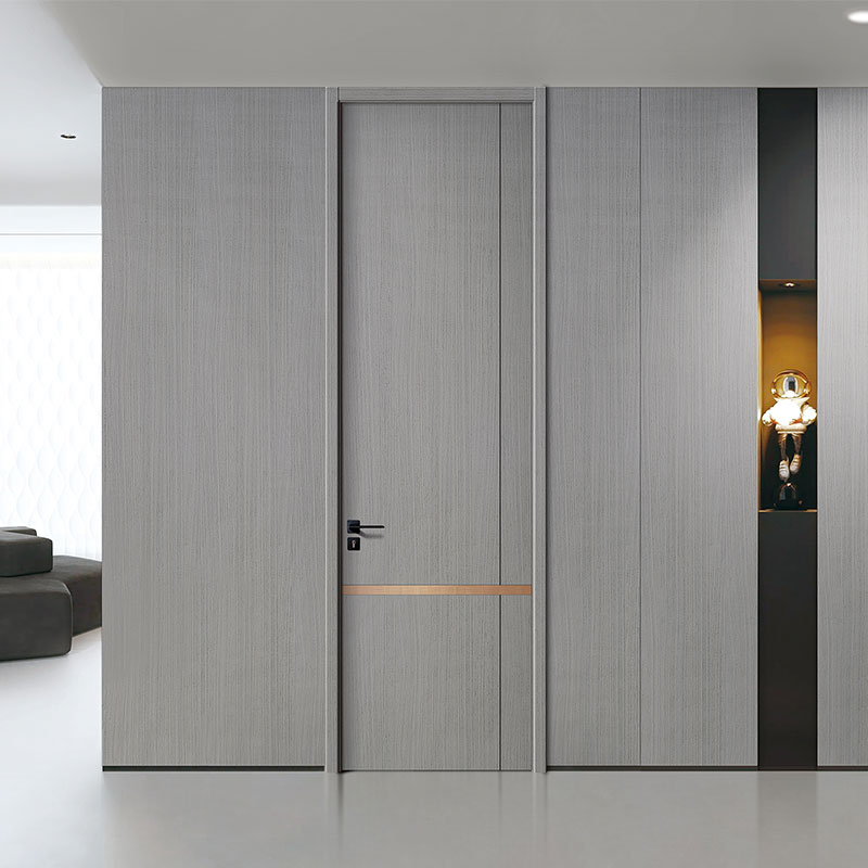 Metal Inlay Engineer Veneer Door